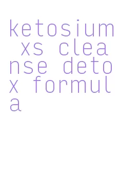 ketosium xs cleanse detox formula