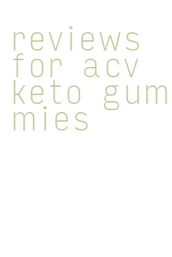 reviews for acv keto gummies