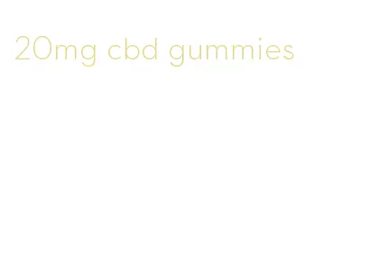 20mg cbd gummies