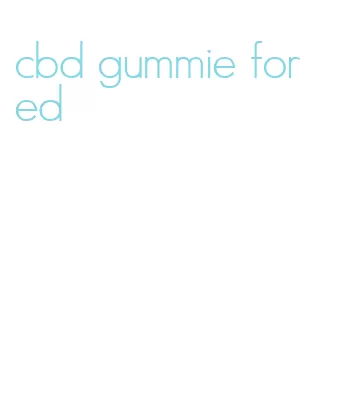 cbd gummie for ed