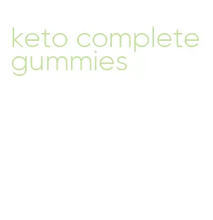 keto complete gummies