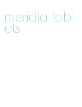 meridia tablets