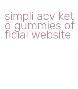 simpli acv keto gummies official website