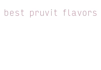 best pruvit flavors