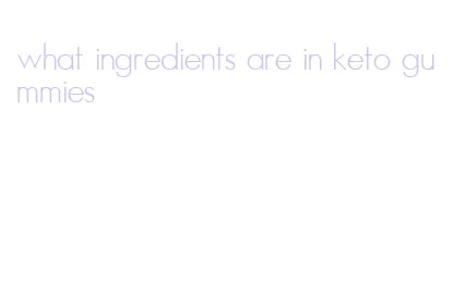 what ingredients are in keto gummies