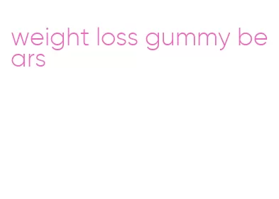 weight loss gummy bears