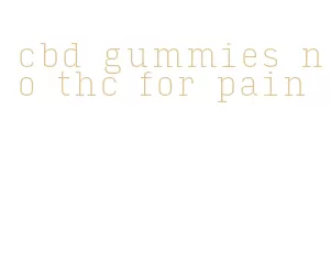 cbd gummies no thc for pain