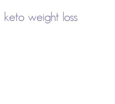 keto weight loss