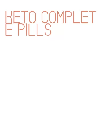 keto complete pills