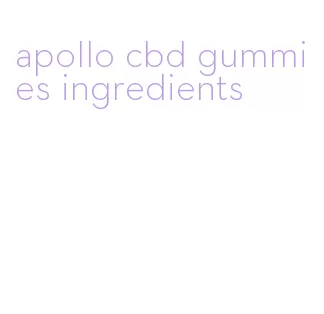 apollo cbd gummies ingredients