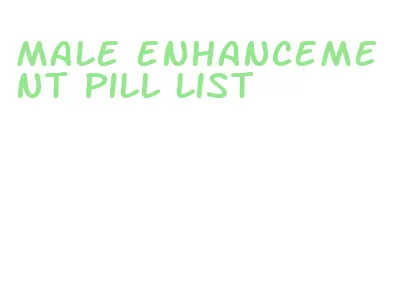 male enhancement pill list