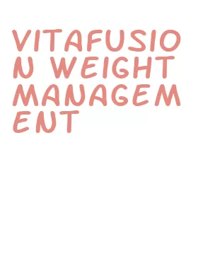 vitafusion weight management