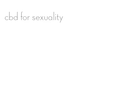 cbd for sexuality