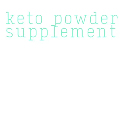 keto powder supplement