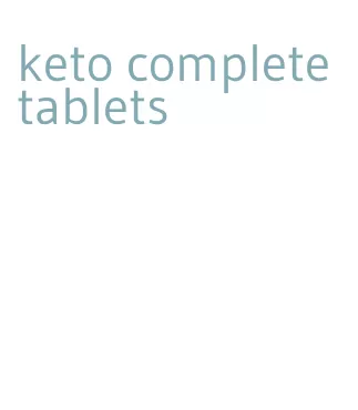 keto complete tablets