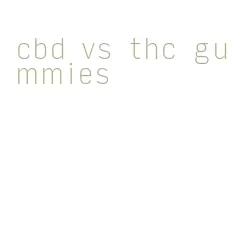 cbd vs thc gummies