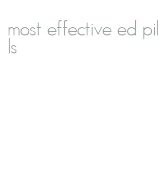 most effective ed pills