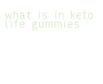 what is in keto life gummies