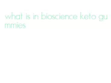 what is in bioscience keto gummies