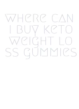 where can i buy keto weight loss gummies