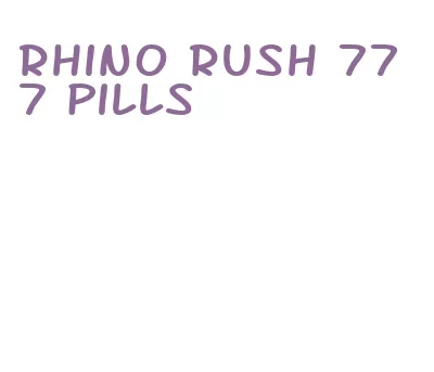 rhino rush 777 pills