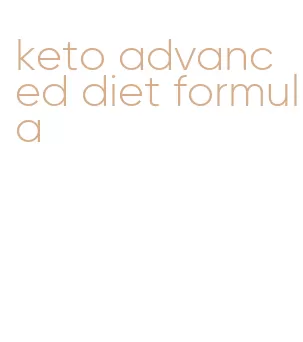 keto advanced diet formula