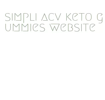 simpli acv keto gummies website