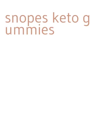 snopes keto gummies