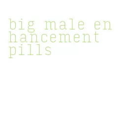 big male enhancement pills