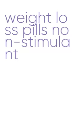 weight loss pills non-stimulant