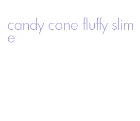 candy cane fluffy slime