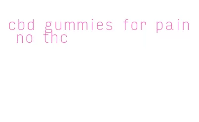 cbd gummies for pain no thc