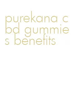 purekana cbd gummies benefits