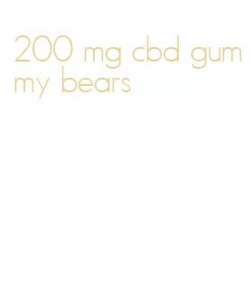 200 mg cbd gummy bears