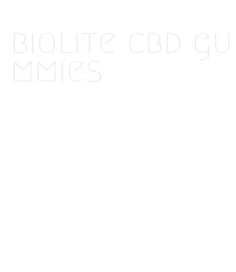 biolite cbd gummies