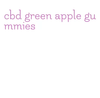 cbd green apple gummies