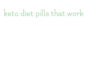 keto diet pills that work