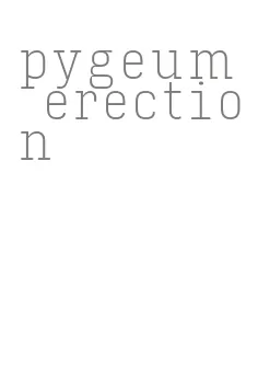 pygeum erection