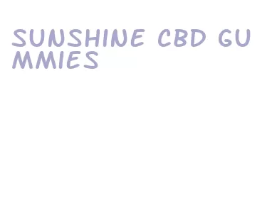 sunshine cbd gummies