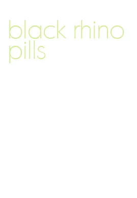 black rhino pills