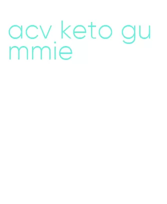 acv keto gummie