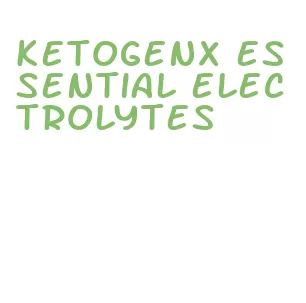 ketogenx essential electrolytes