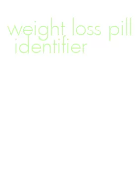 weight loss pill identifier