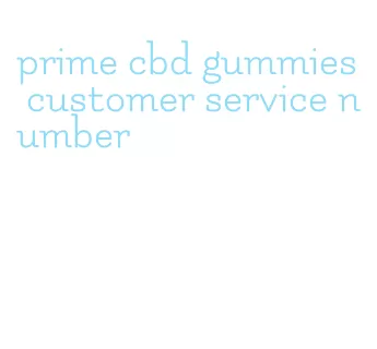 prime cbd gummies customer service number