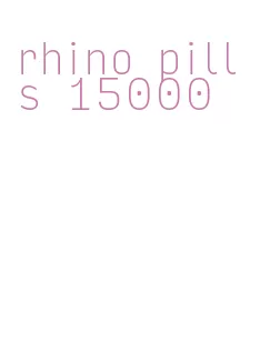 rhino pills 15000