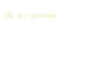 olly acv gummies