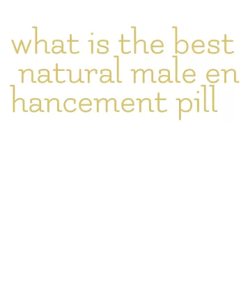 what is the best natural male enhancement pill