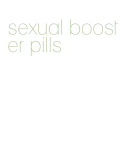 sexual booster pills