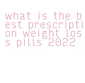 what is the best prescription weight loss pills 2022