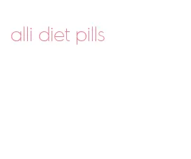 alli diet pills